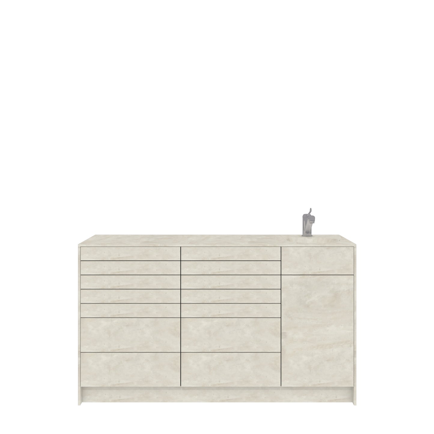 Behandelmeubel LUNA M – Compact Solid Surface Meubel voor Hygiënische Praktijkinrichting