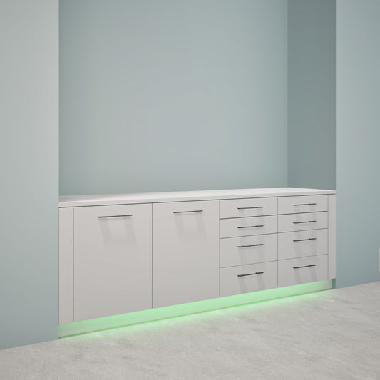 Groene zone – Steriel werk- en opslaggedeelte