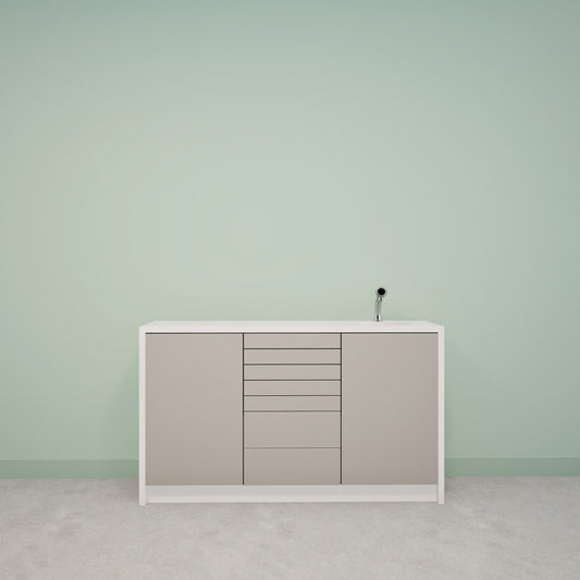 NOVA S – Solid Surface behandelmeubel voor tandartspraktijken