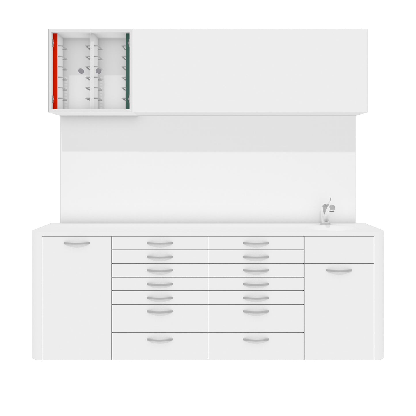Behandelmeubel DINA L Combi – Ergonomisch Solid Surface Meubel voor Professionele Praktijken