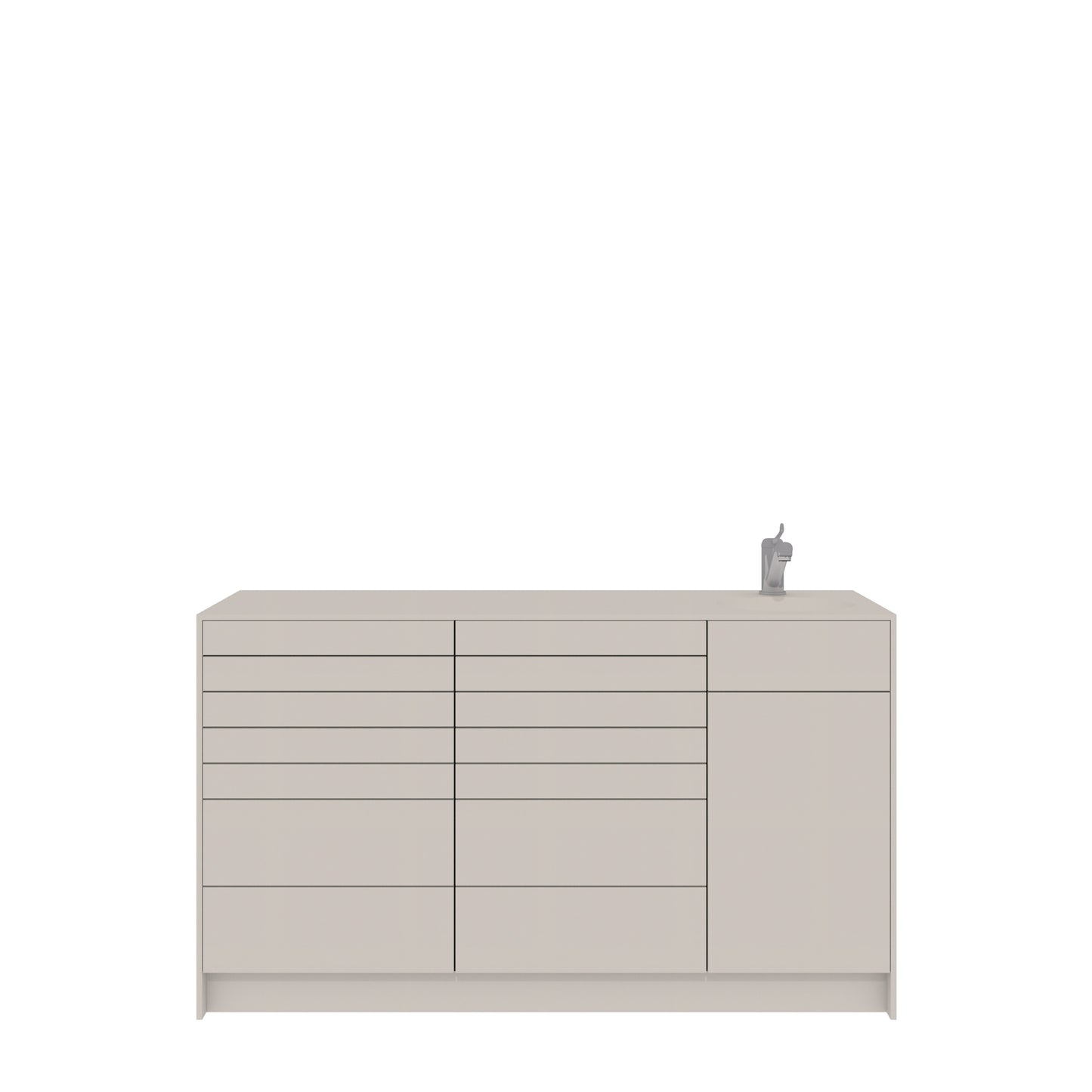 Behandelmeubel LUNA M – Compact Solid Surface Meubel voor Hygiënische Praktijkinrichting