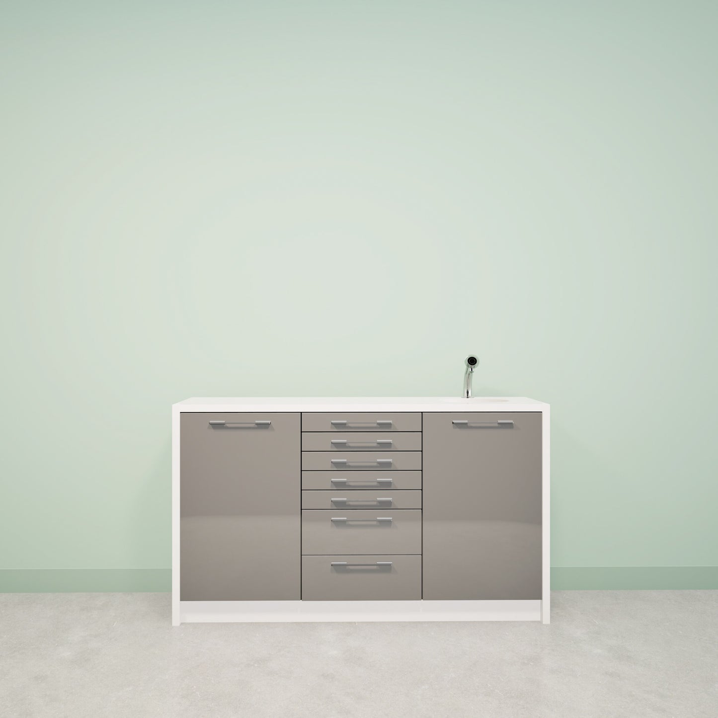 NOVA S – Solid Surface behandelmeubel voor tandartspraktijken