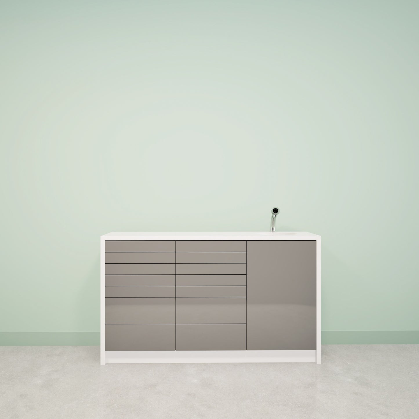 NOVA M – behandelmeubel van Solid Surface met strak design