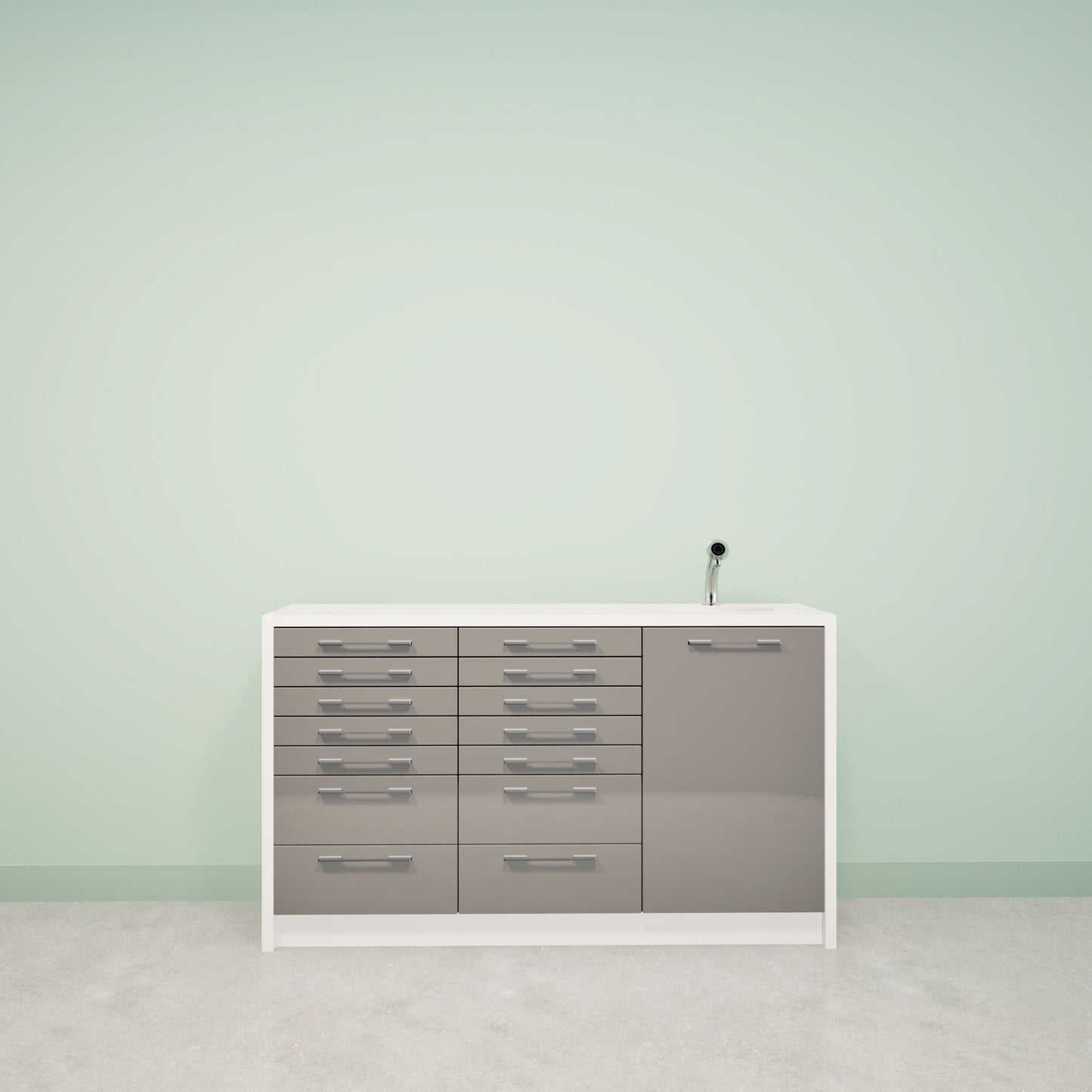 NOVA M – behandelmeubel van Solid Surface met strak design