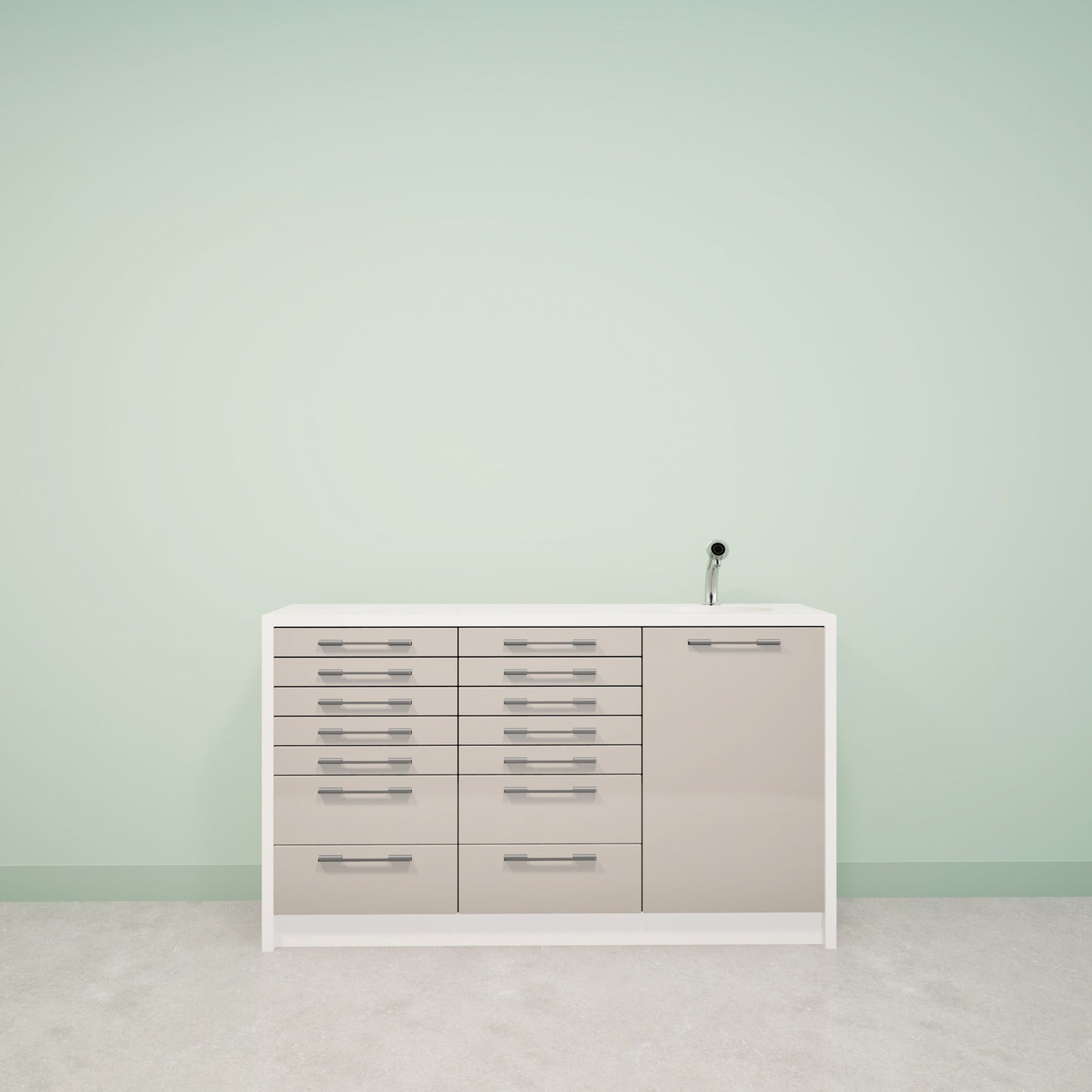 NOVA M – behandelmeubel van Solid Surface met strak design