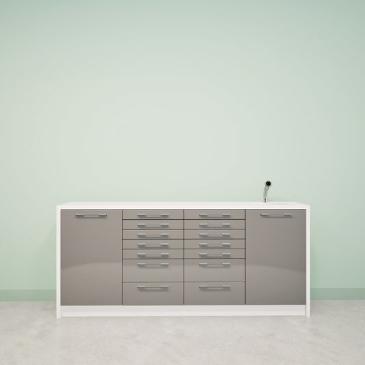 Treatment furniture NOVA L – Floating or standing furniture for dental or healthcare practice