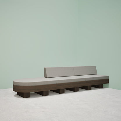 Lounge 3 modules wandaansluiting wachtkamerbank