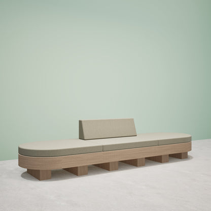 Lounge 3 modules eiland wachtkamerbank