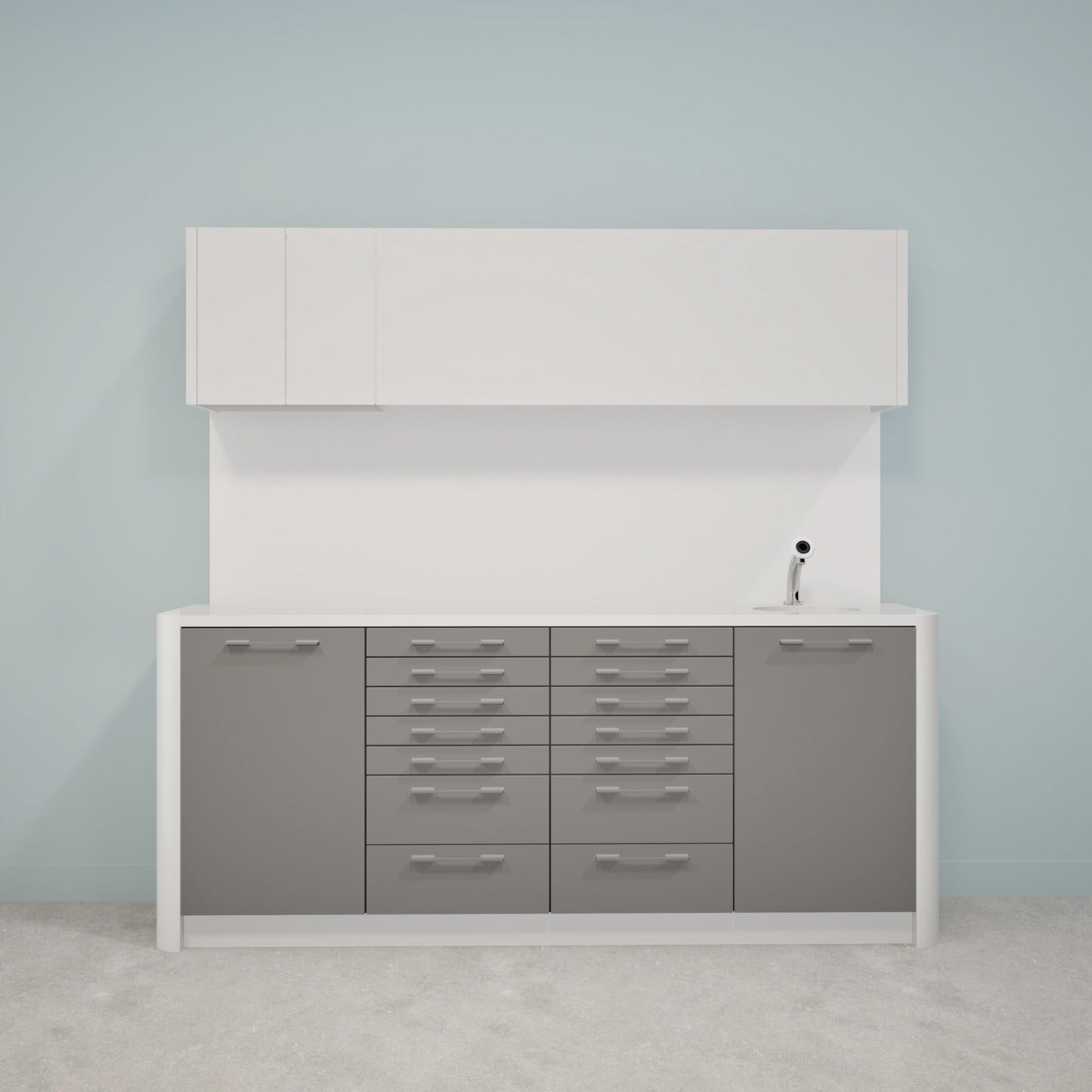 Behandelmeubel DINA L Combi – Ergonomisch Solid Surface Meubel voor Professionele Praktijken