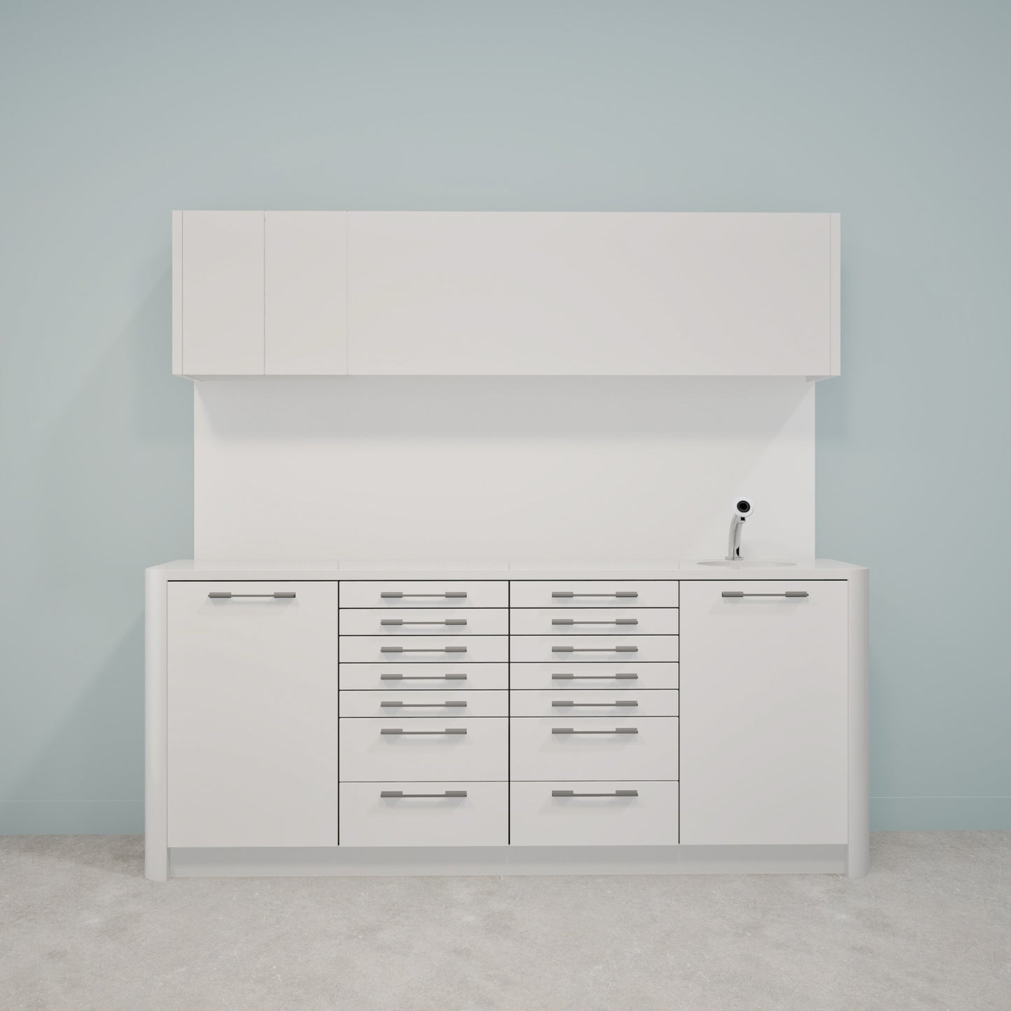 Behandelmeubel DINA L Combi – Ergonomisch Solid Surface Meubel voor Professionele Praktijken