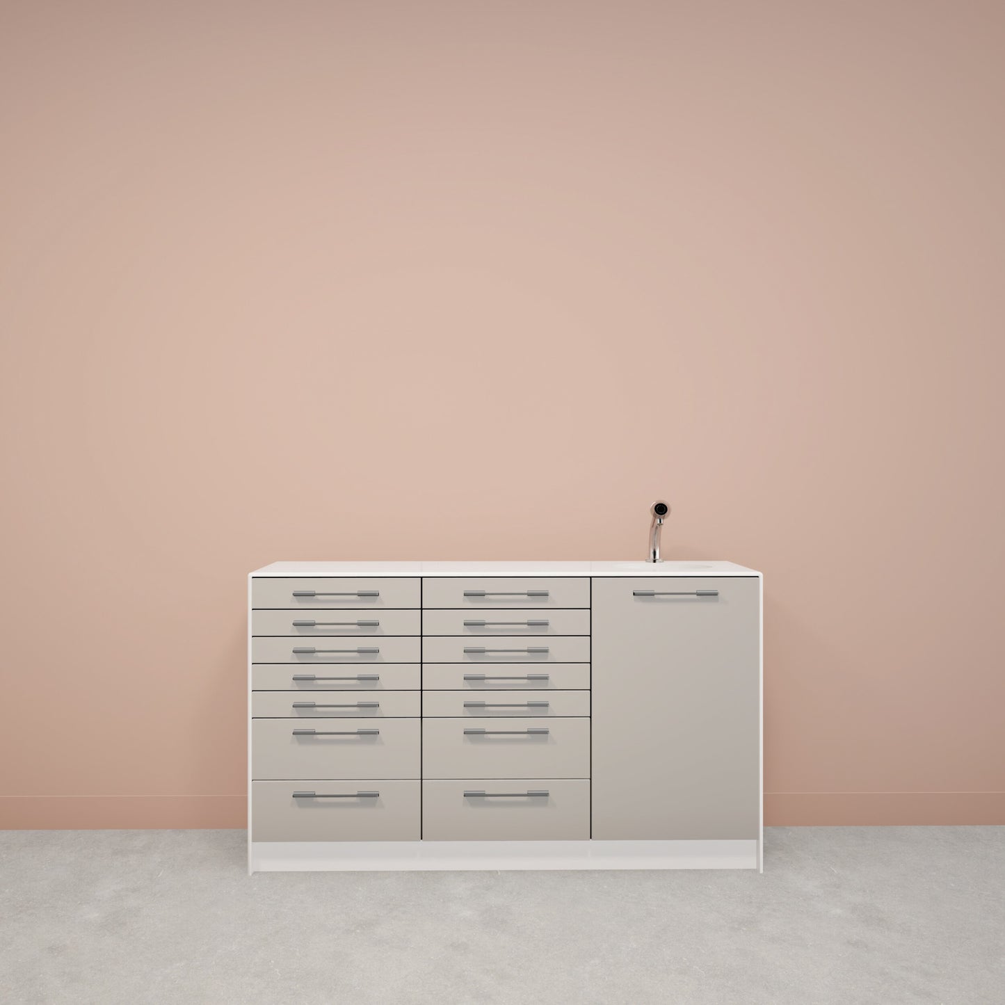Behandelmeubel LUNA M – Compact Solid Surface Meubel voor Hygiënische Praktijkinrichting