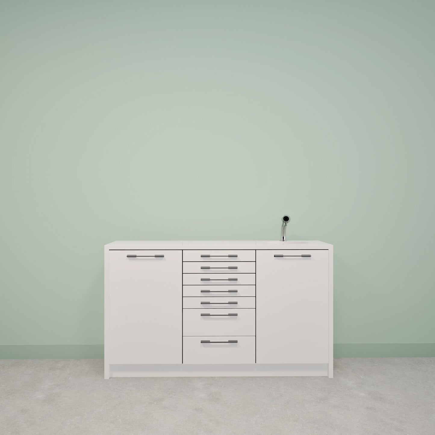 NOVA S – Solid Surface behandelmeubel voor tandartspraktijken